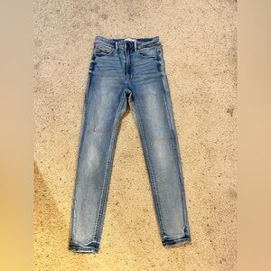 Stradivarius Denim Blue Skinny Jeans